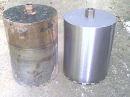 old 12" inch core drill bit and new 12" core drill bit. old 12" core drill bit and new 12" core drill bit