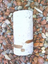 heavy rebar in 3" concrete core. heavy rebar core
