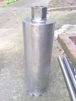 Normal size core drill bit 14" x 4" dimensions 5 inch concrete core drill bit hub