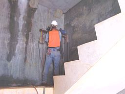 Asheville core drill project near Merrimon Ave.