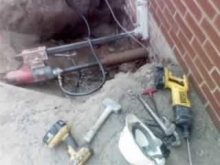 Asheville core drill project near College St.