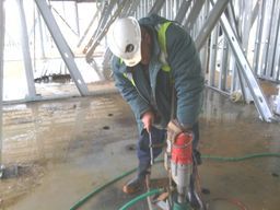 Fayetteville core drill project near Person St. Fayetteville, NC